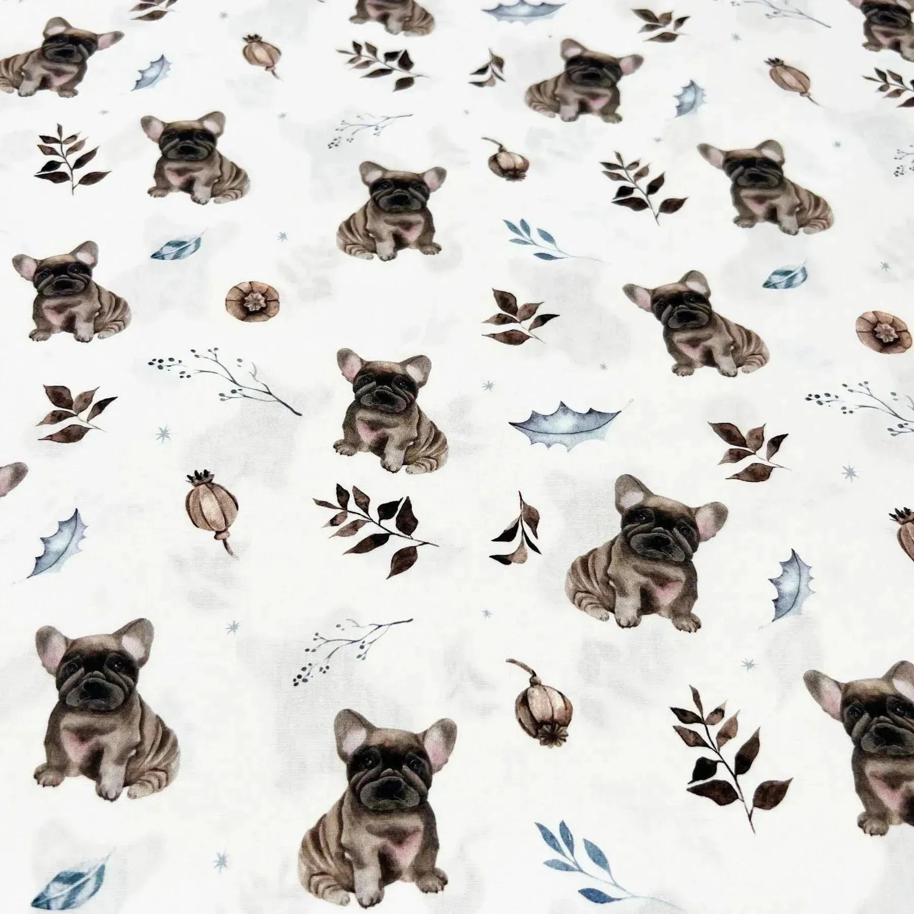 Tissu popeline de coton bulldog