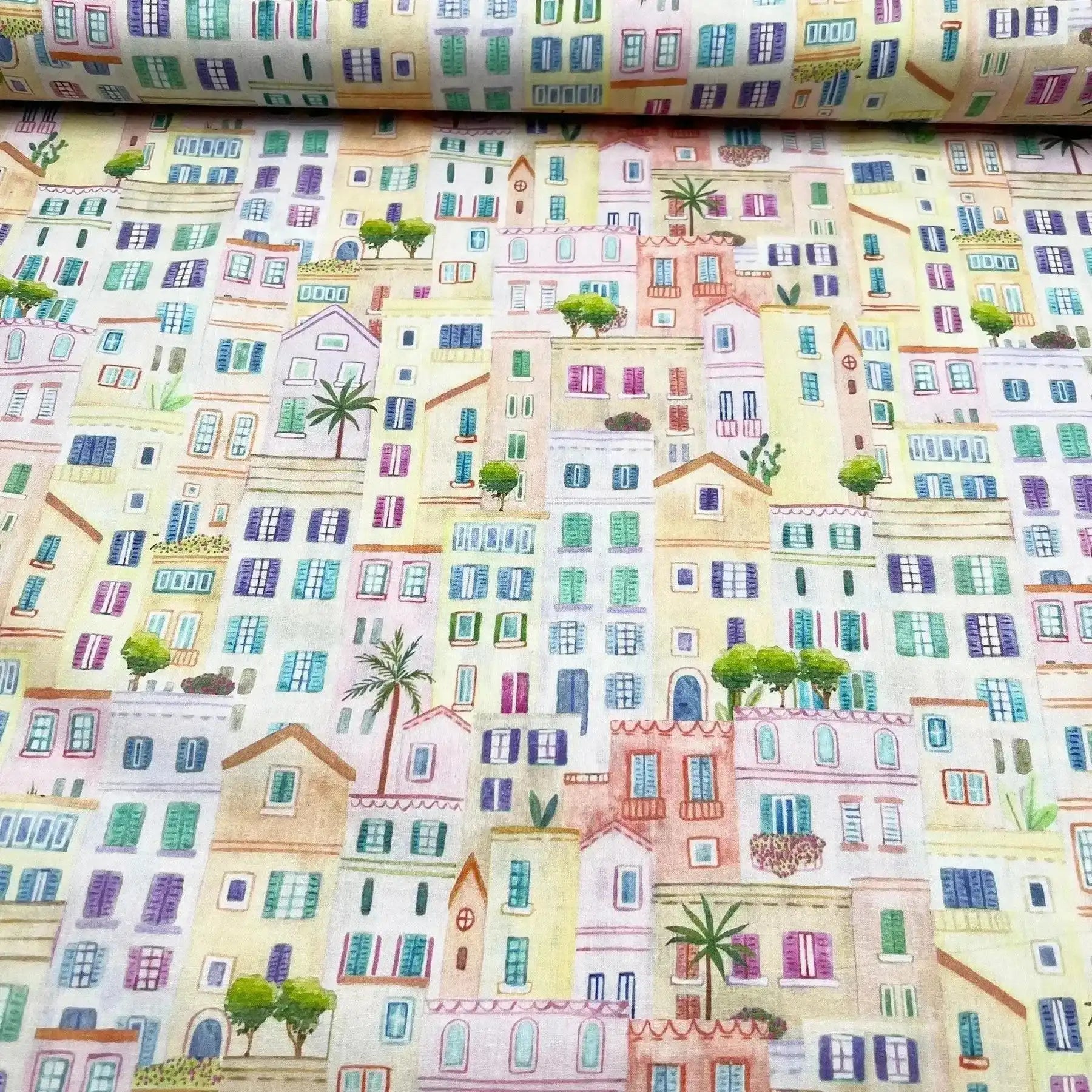 Tissu Popeline de coton Cuba Details