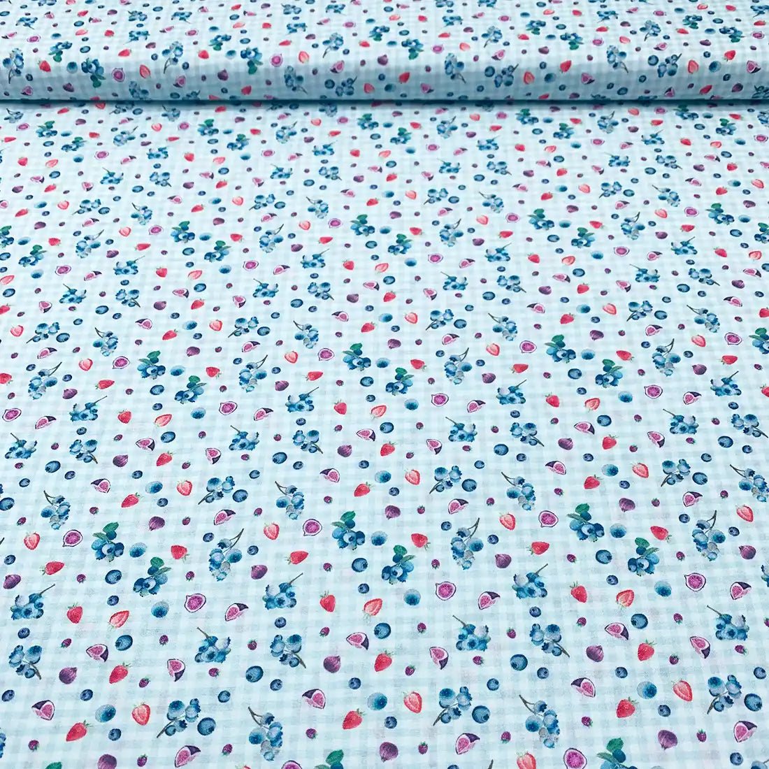 Tissu Popeline de Coton Multifruits