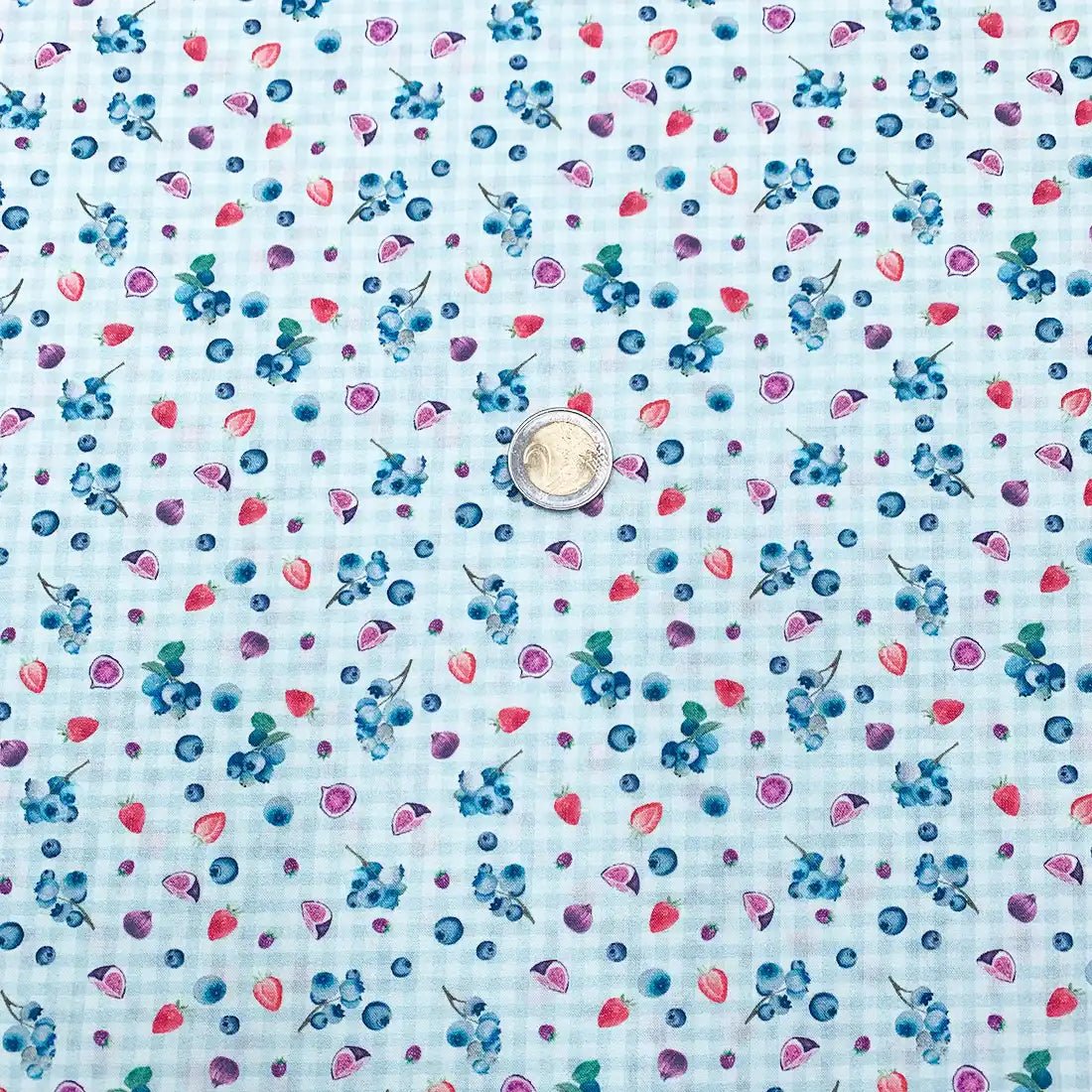 Tissu Popeline de Coton Multifruits