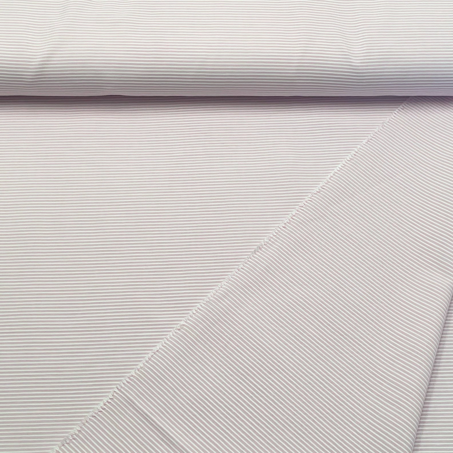 Tissu Popeline Stucturée rayures rose2