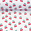Tissu Jersey Rib cerise