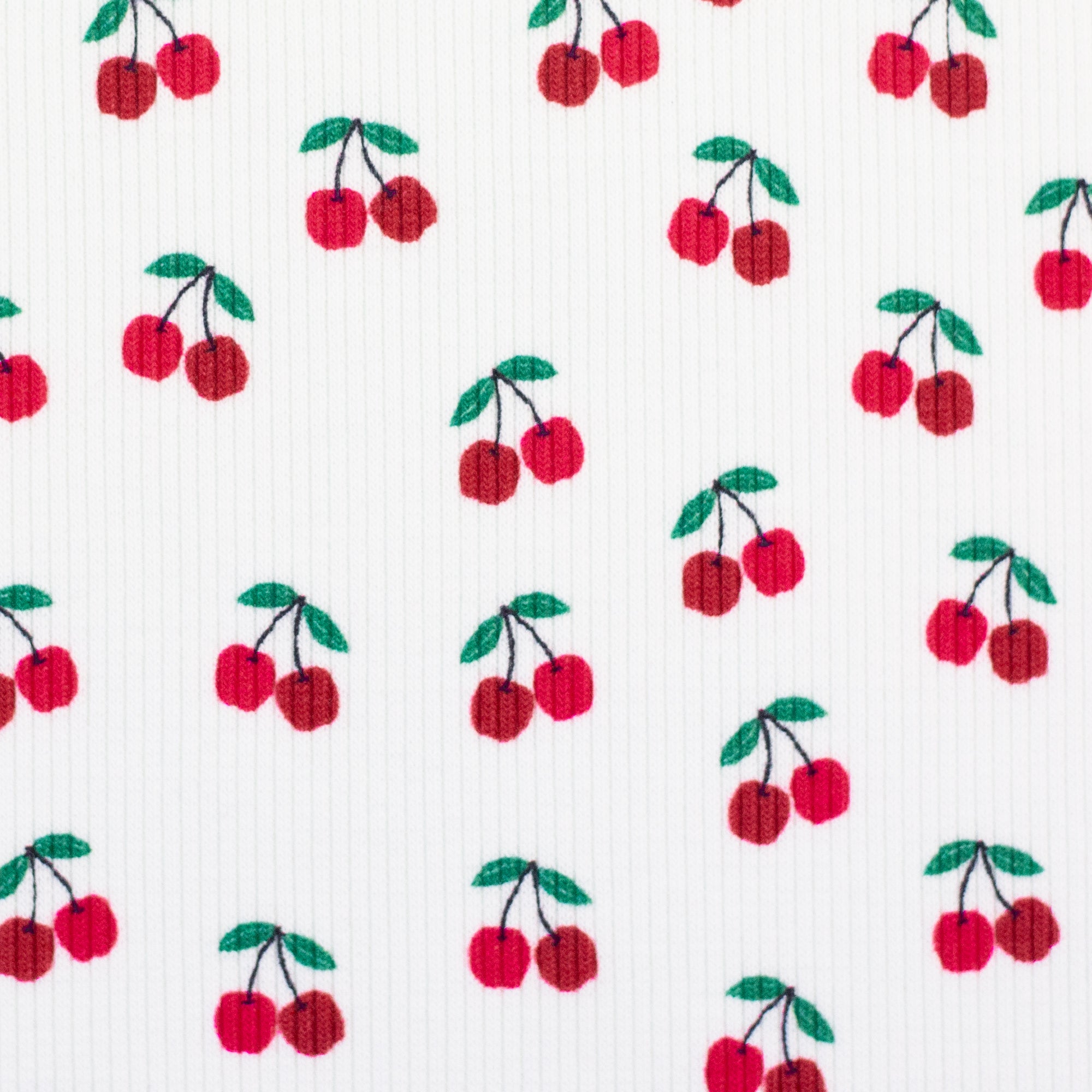 Tissu Jersey Rib cerise