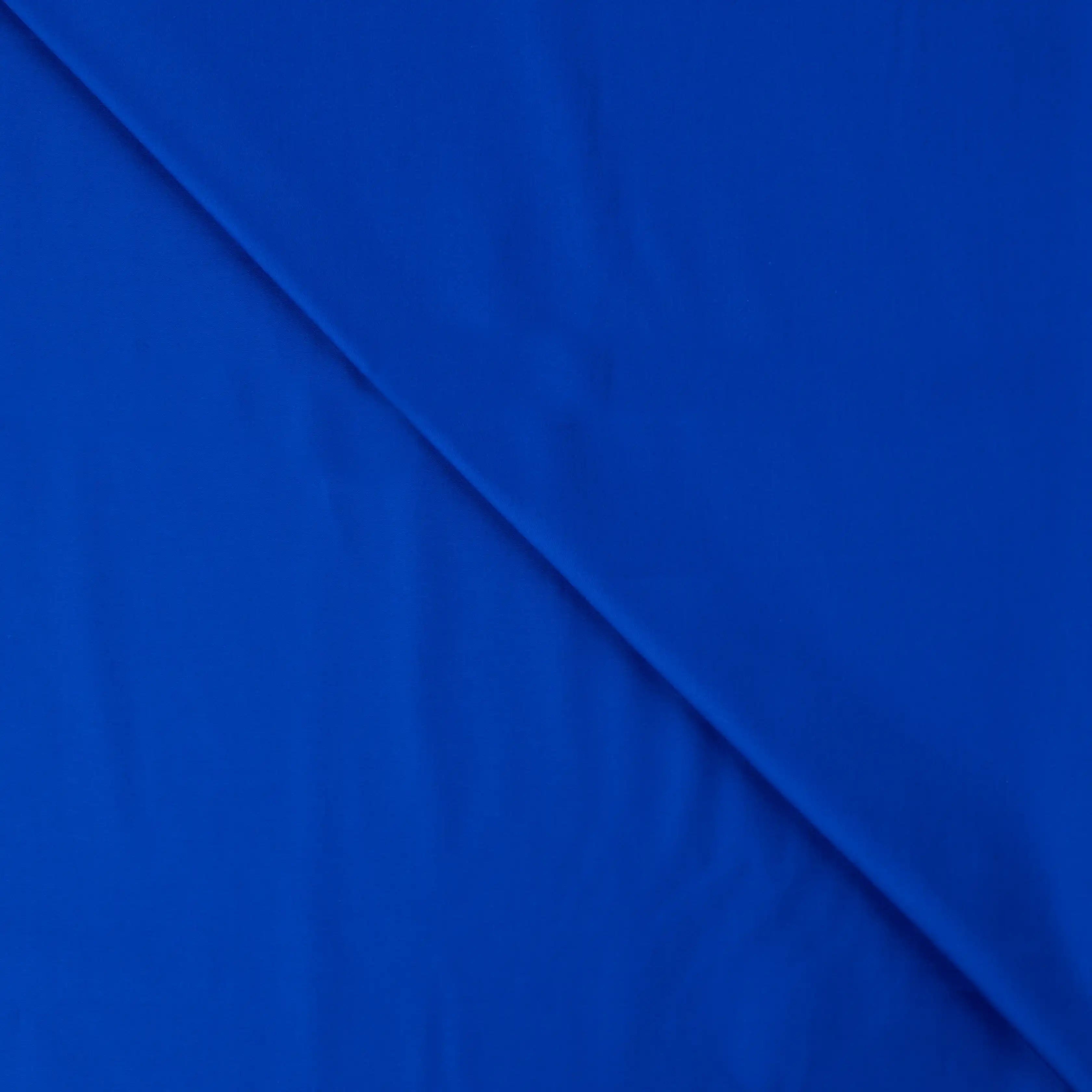 Tissu Satin de Coton bleu roi