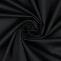 Tissu satin de coton noir