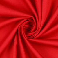 Tissu satin de coton rouge