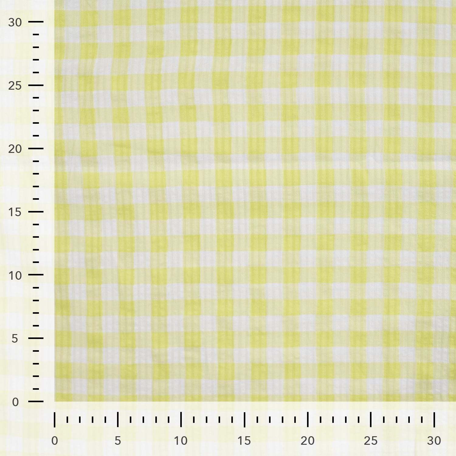 Tissu Seersucker vichy jaune