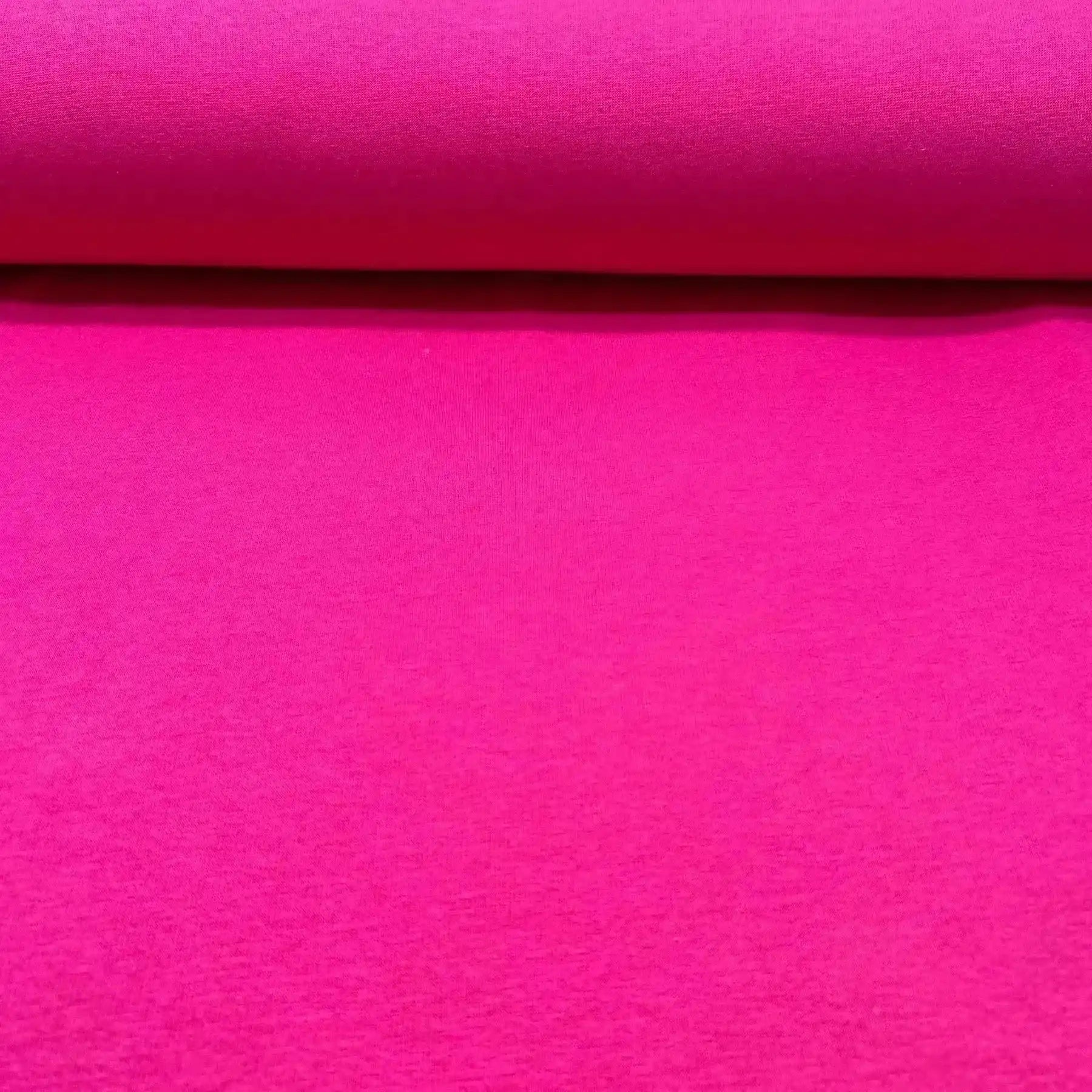 Tissu Jersey Doublé avec du Minky fuchsia