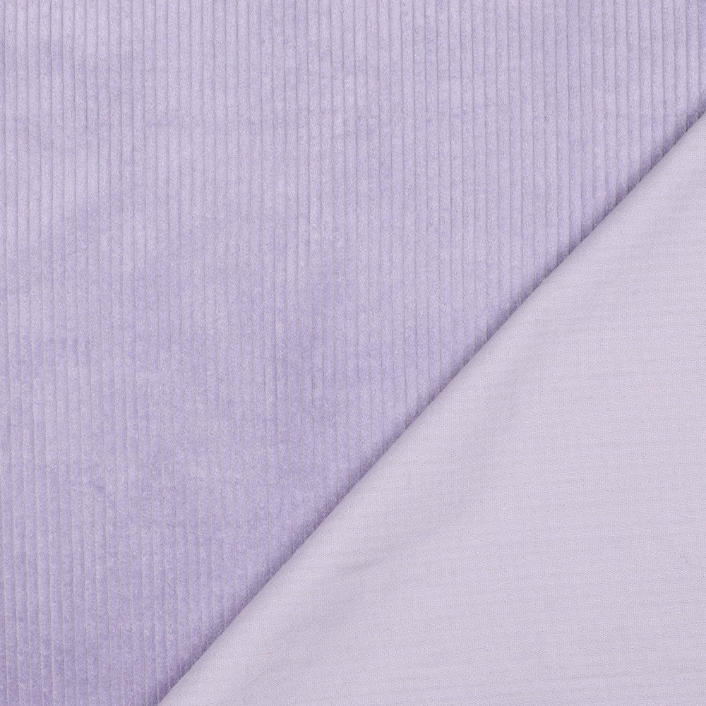 Tissu Velours Uni Lila
