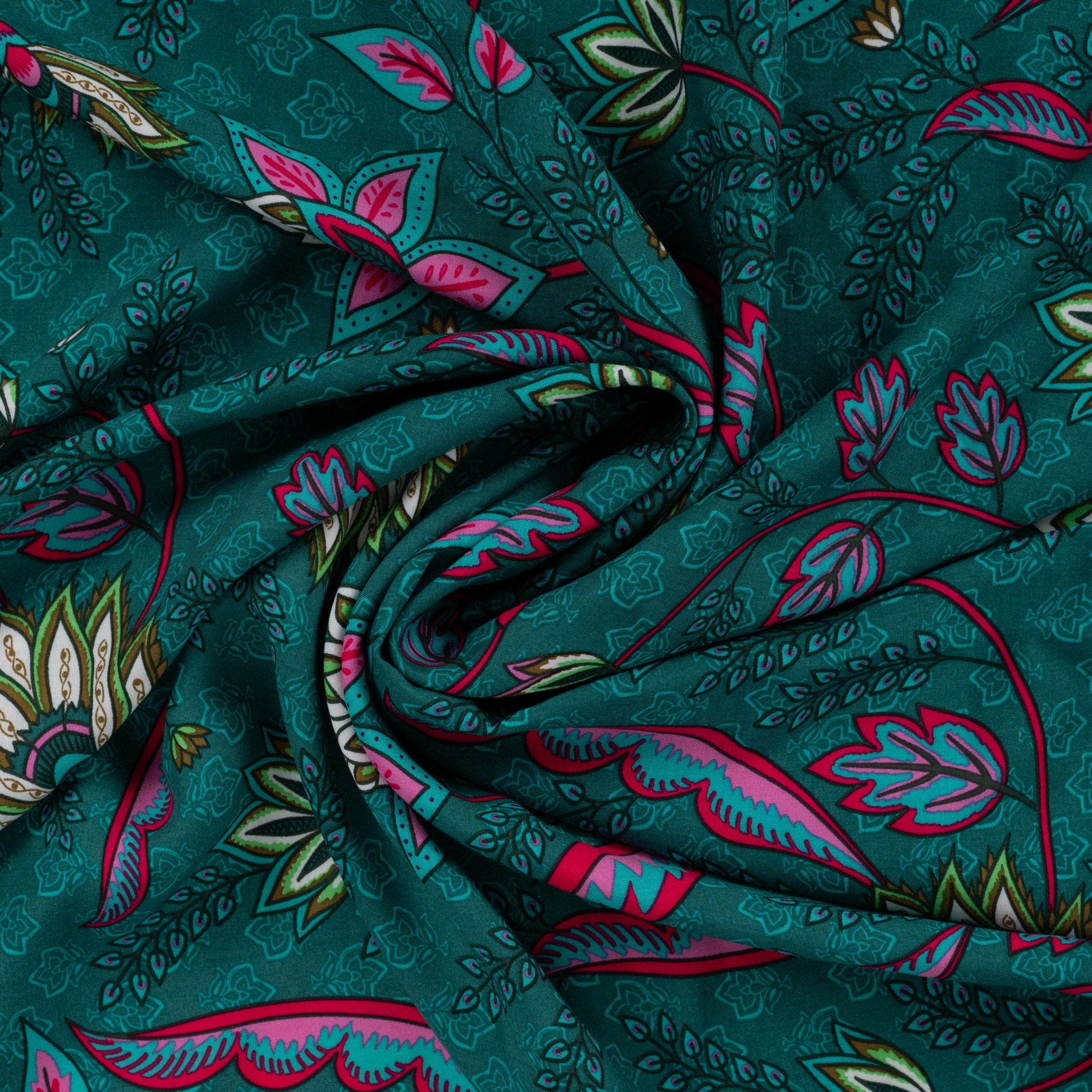 Tissu viscose fleurs Victoria