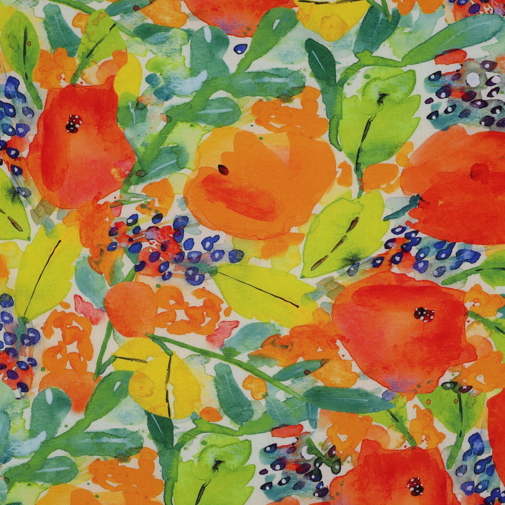 Tissu Viscose mandarine