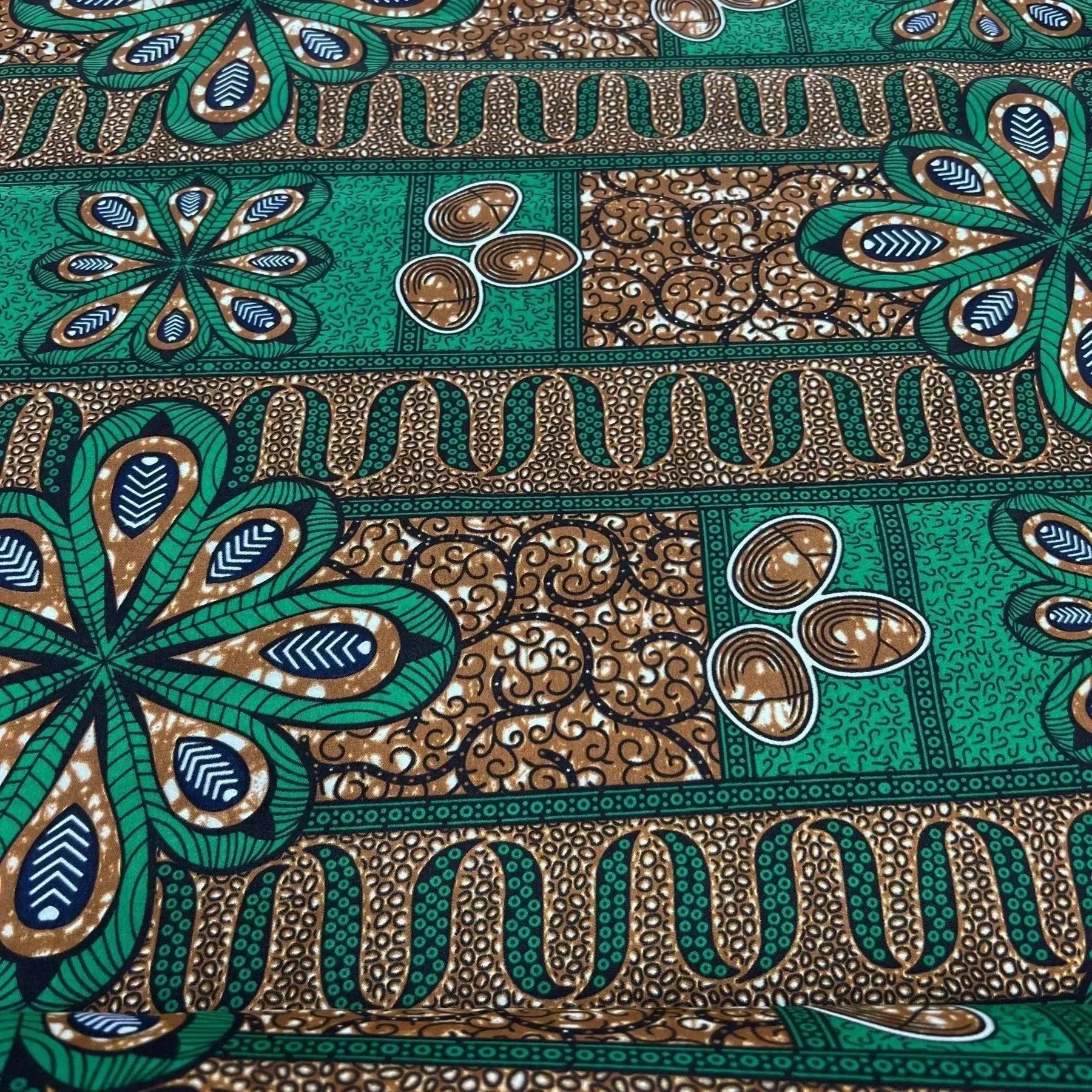 Tissu wax Hitargert vert