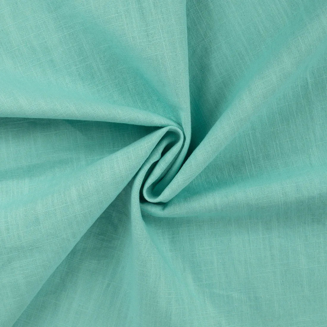 Turquoise linnen stof
