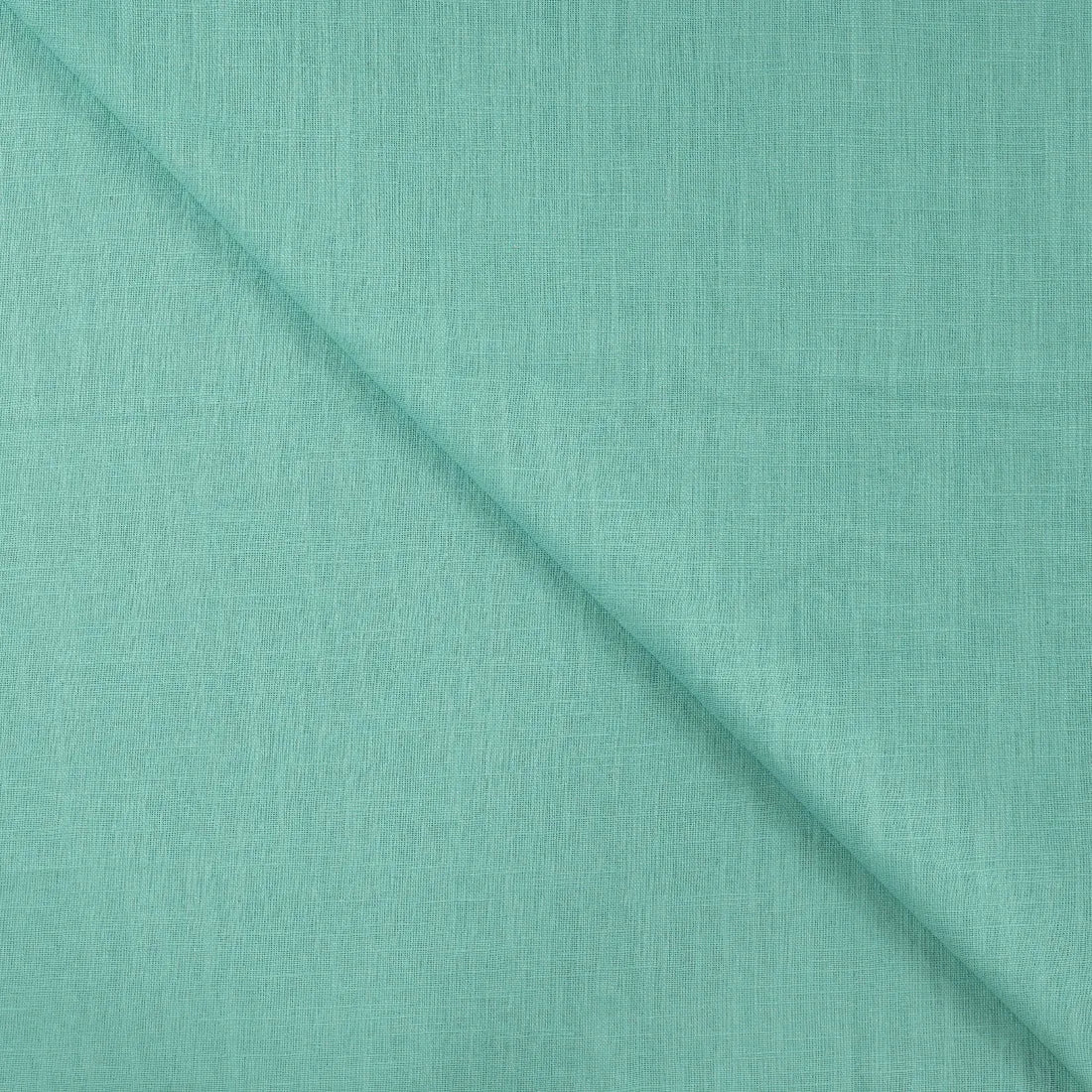 Turquoise linnen stof