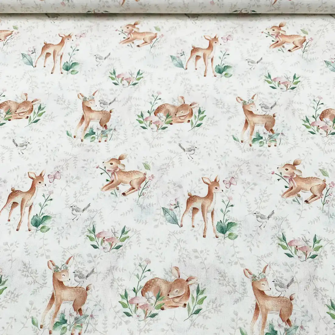 Bambi & Nature Cotton Poplin Fabric