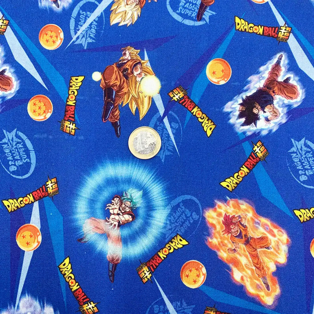 Cotton Poplin Fabric - Dragon Ball