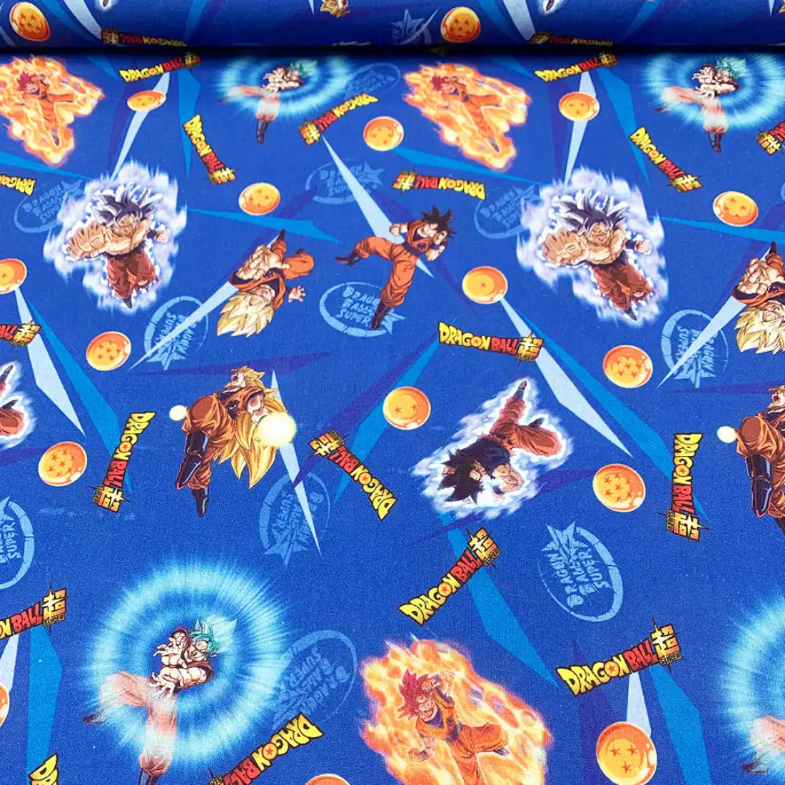 Cotton Poplin Fabric - Dragon Ball