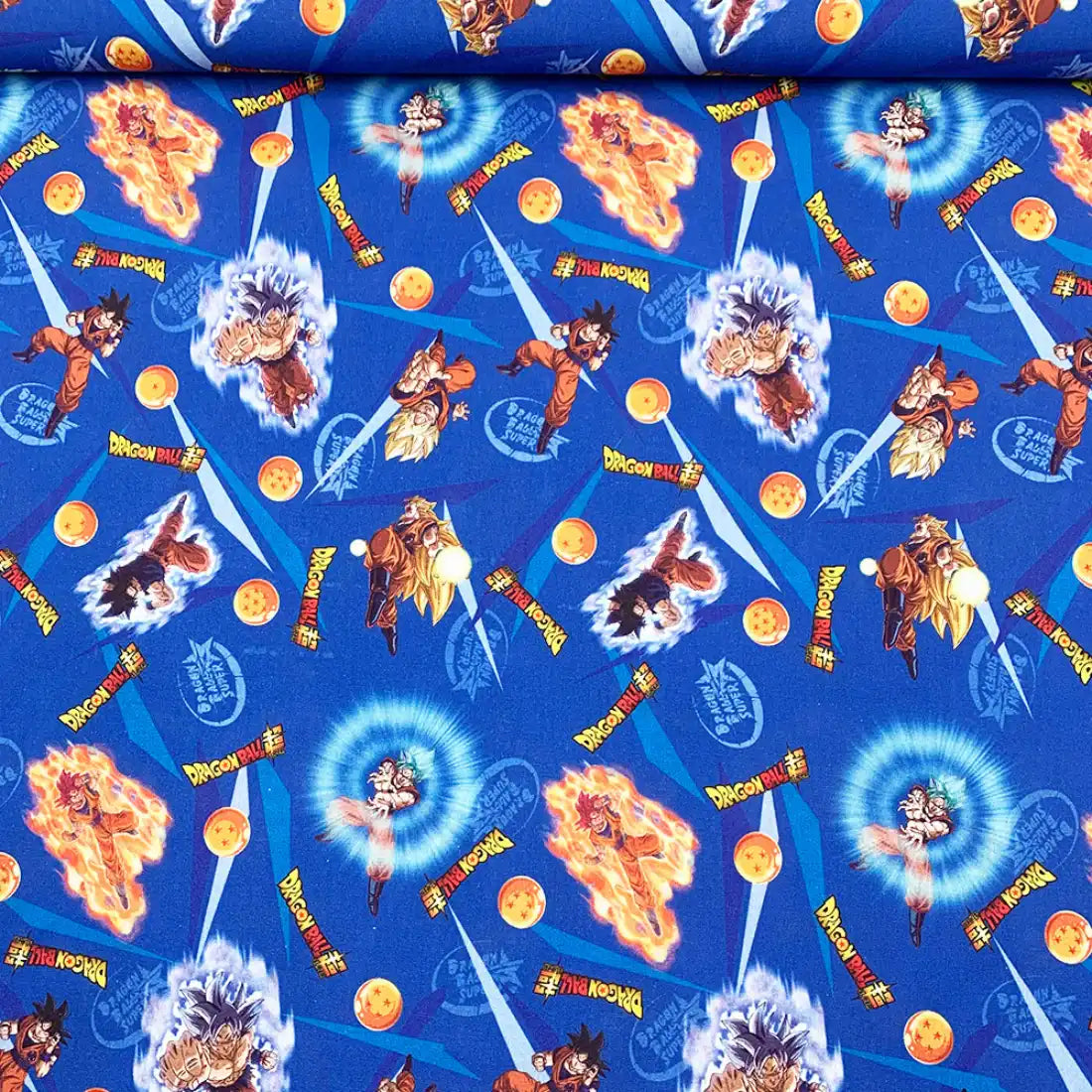 Cotton Poplin Fabric - Dragon Ball