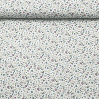 Tissus double gaze Fleurs pastel