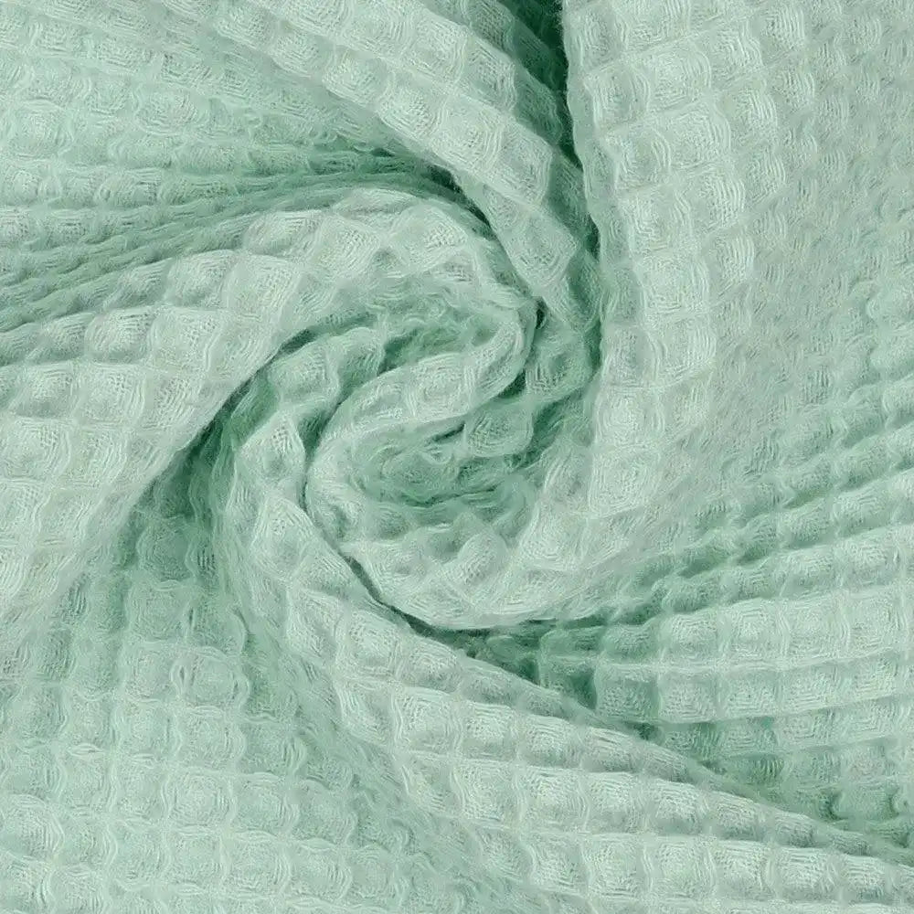 Tissus nid d'abeille vert