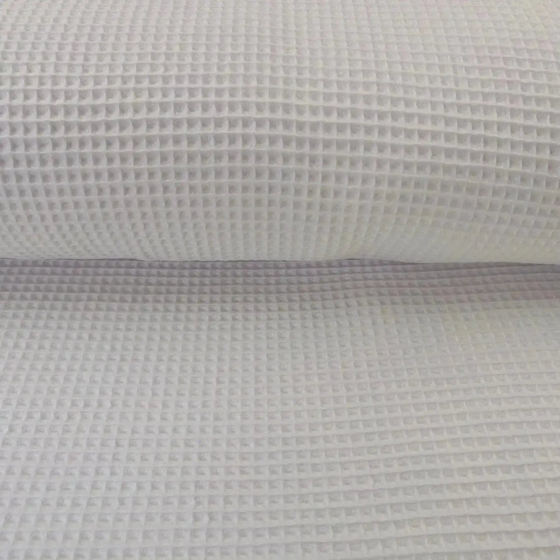 Tissus nid d'abeille blanc