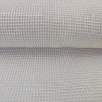 Tissus nid d'abeille blanc