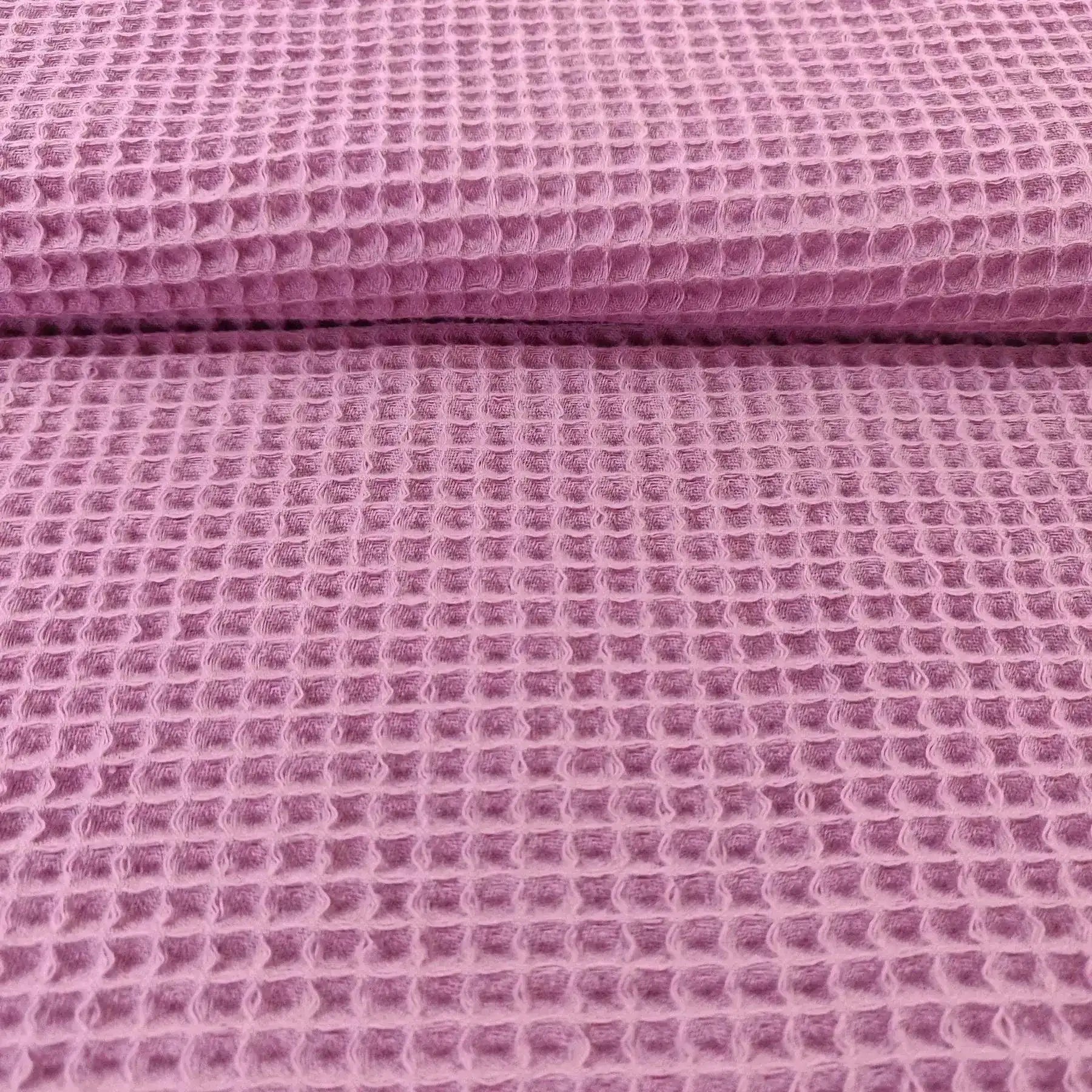Tissus nid d'abeille mauve
