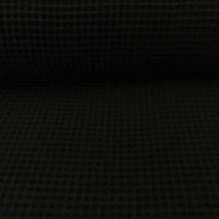 Tissus nid d'abeille noir