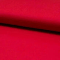 Tissus popeline de coton bio rouge