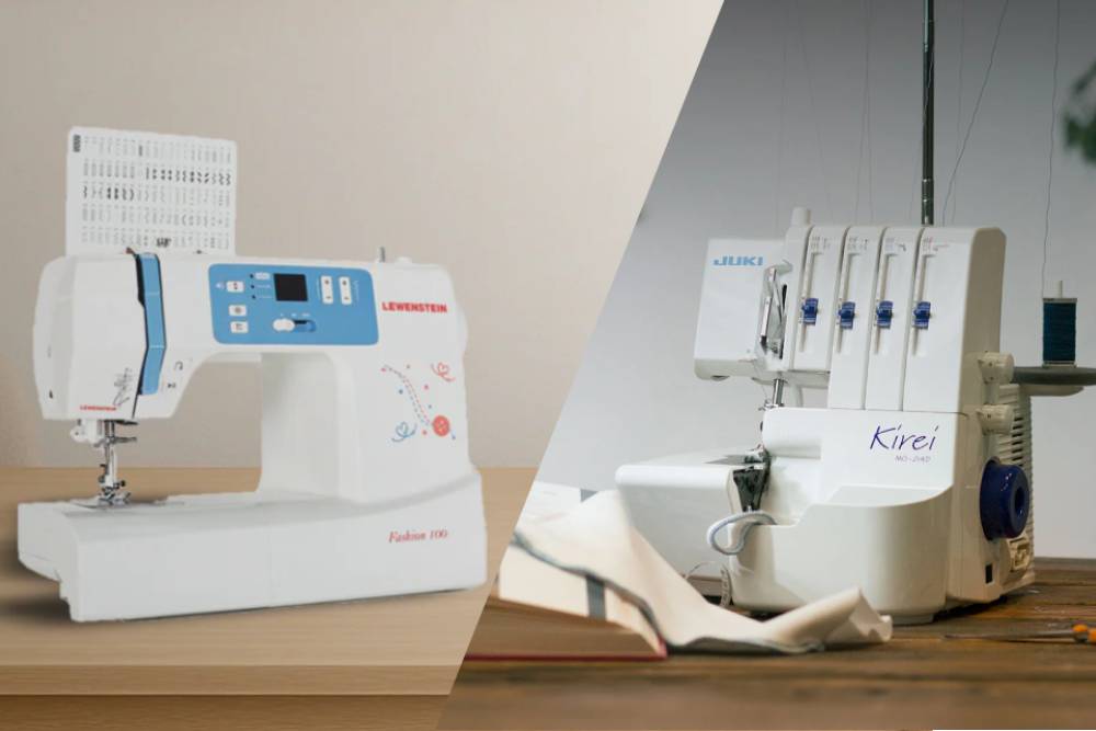 Quelles différences entre machine à coudre et surjeteuse ?
