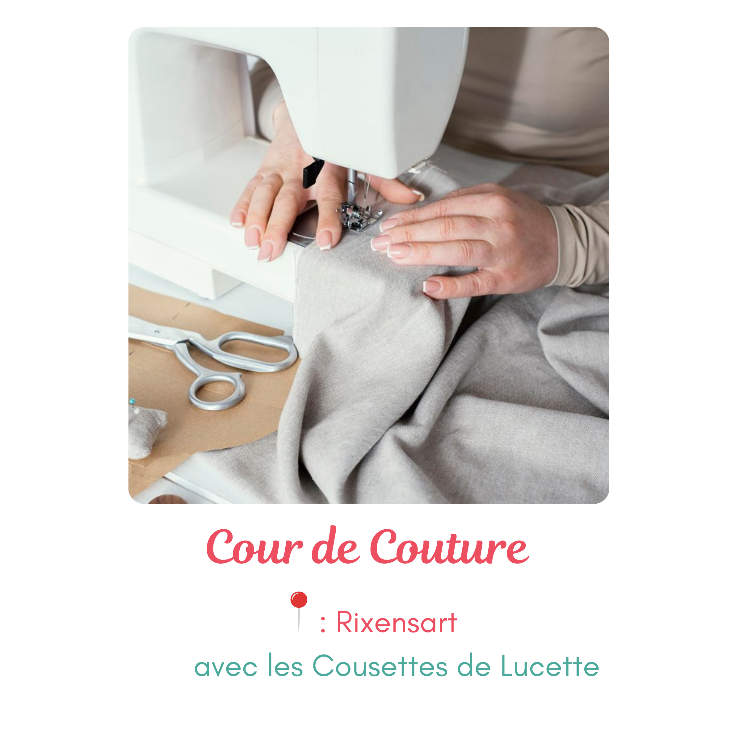 Cours de Couture avec Les Cousettes de Lucette à Rixensart
