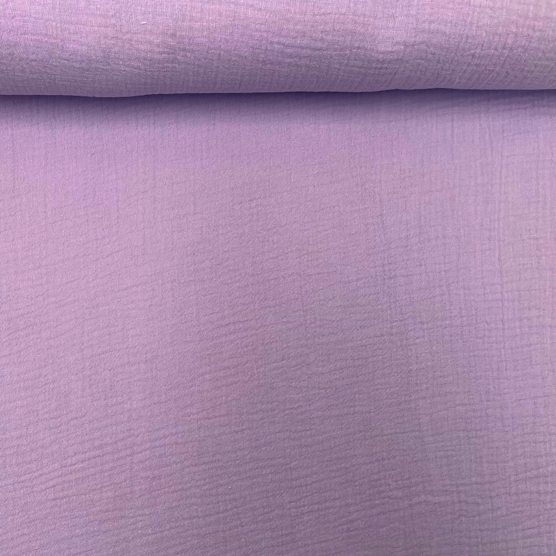 Double gaze de coton uni lilas – Légèreté et douceur garanties