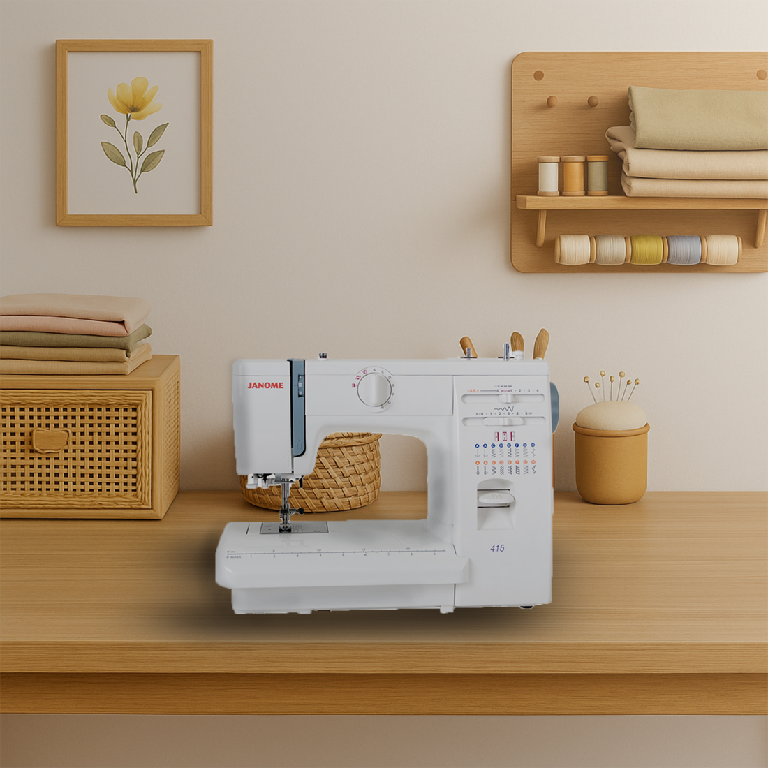 Janome 415 : machine mécanique robuste pour coutures essentielles