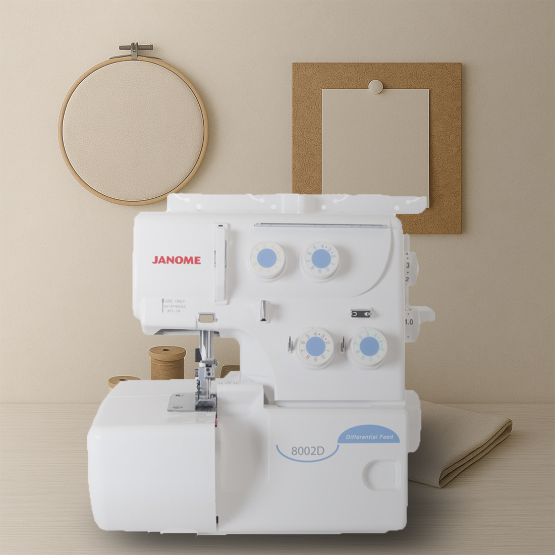 Janome 8002D : Surjeteuse performante pour finitions impeccables
