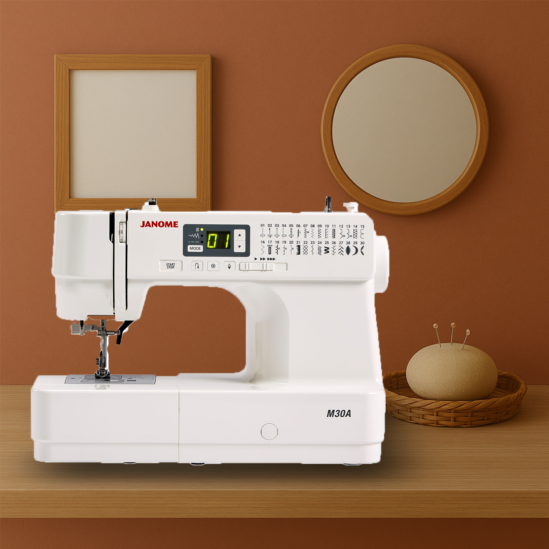 Janome M30A : machine électronique compacte et intuitive pour débutants