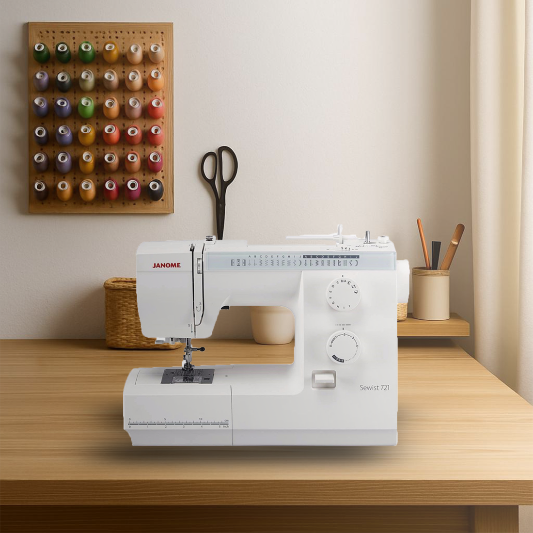 Janome Sewist 721 : machine mécanique fiable pour débutants et couturières intermédiaires