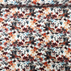 Jersey de coton motif feuilles d’automne – Couleurs chaudes et naturelles