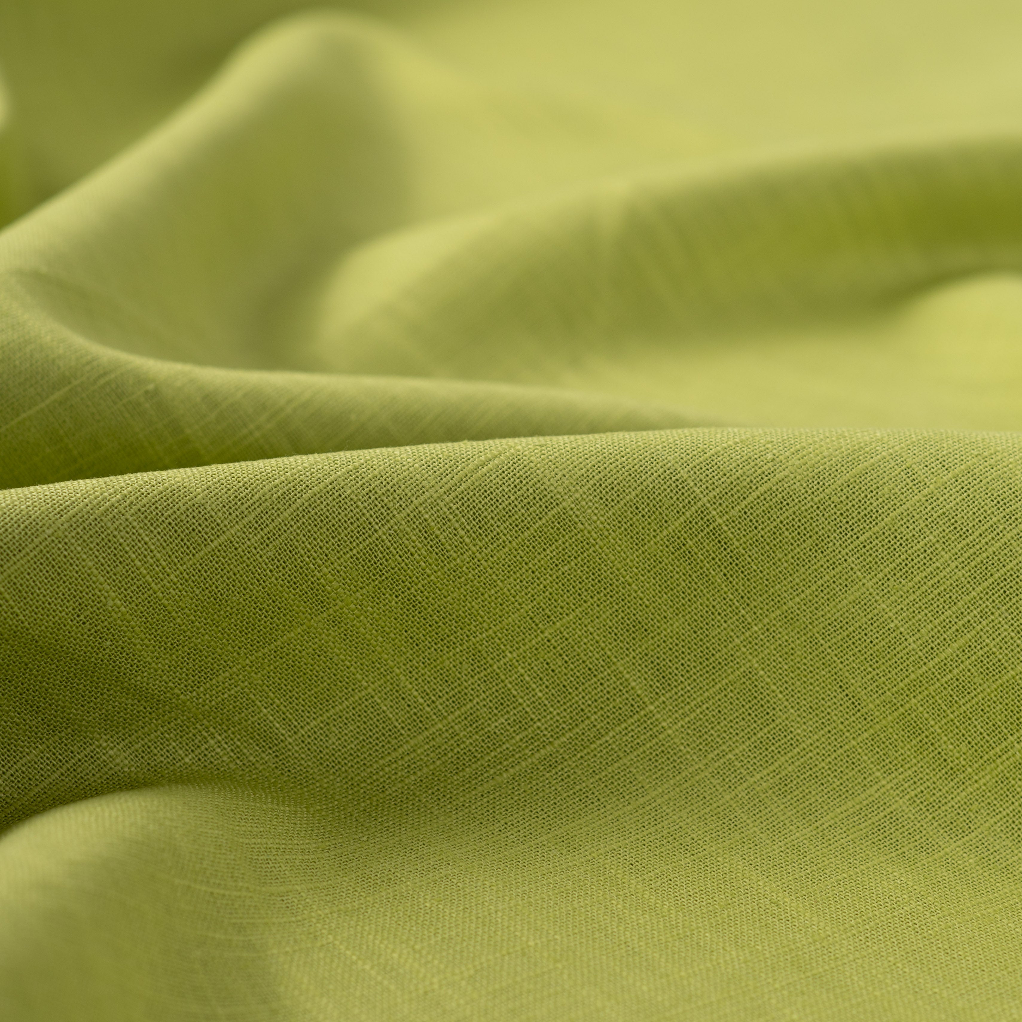 Lin uni vert pomme