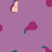 Tissu French Terry Poires Lilas Vitaminées