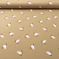 Tissu Jersey Enfant – Poulettes Rigolotes sur Fond Taupe