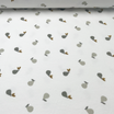 Tissu Nicky Gris Motif Poires – Douceur Fruitée