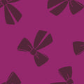 Tissu Sweat Violet Motif Nœuds Graphiques