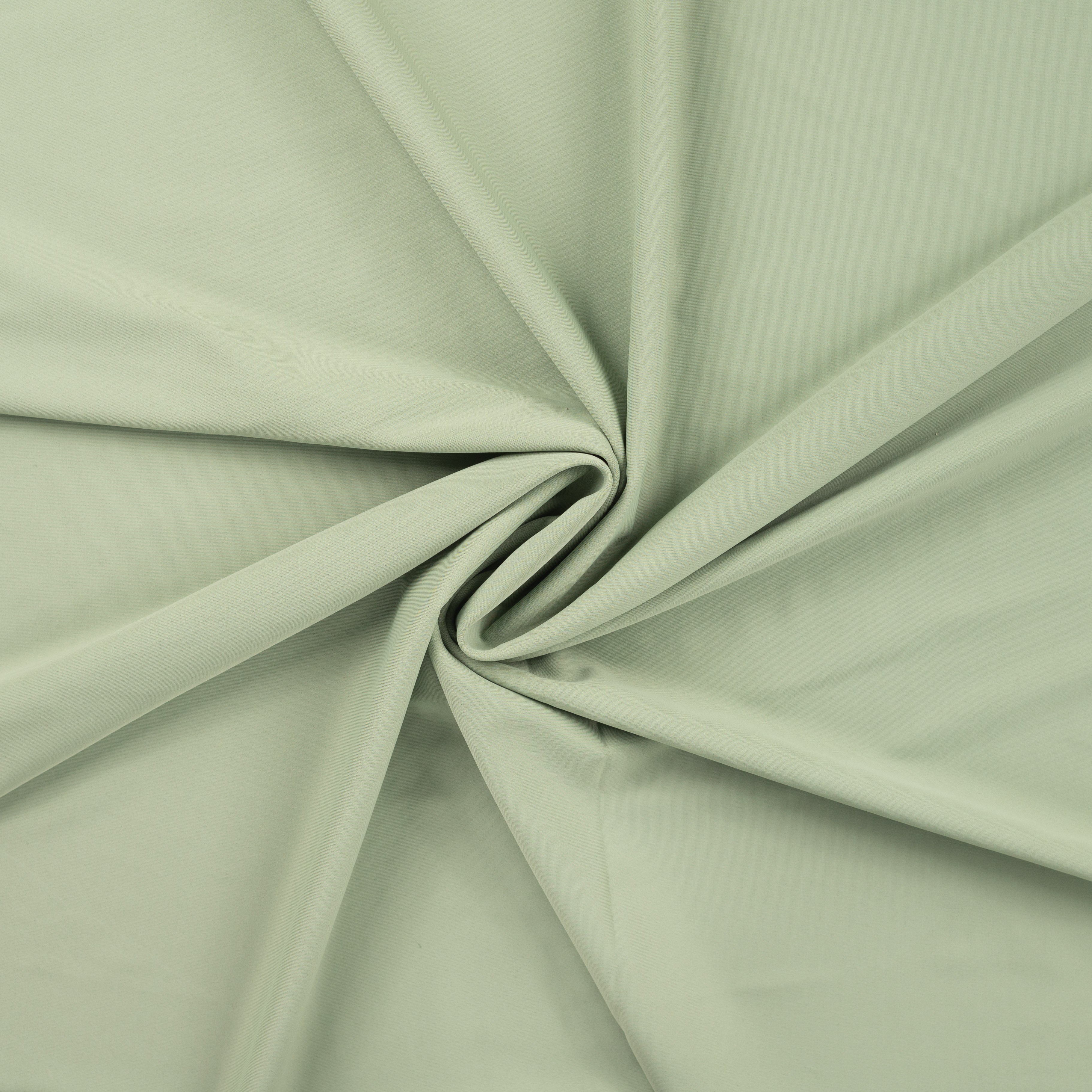 Tissu Vert Amande Extensible – Souple et Respirant