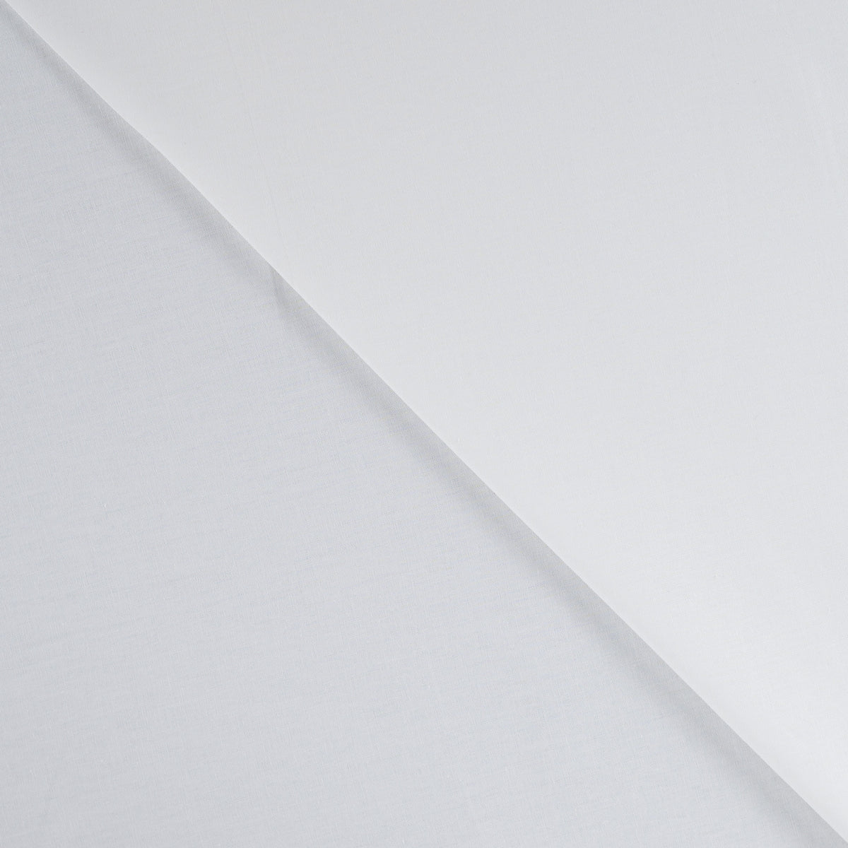 Tissu bio popeline de coton blanc