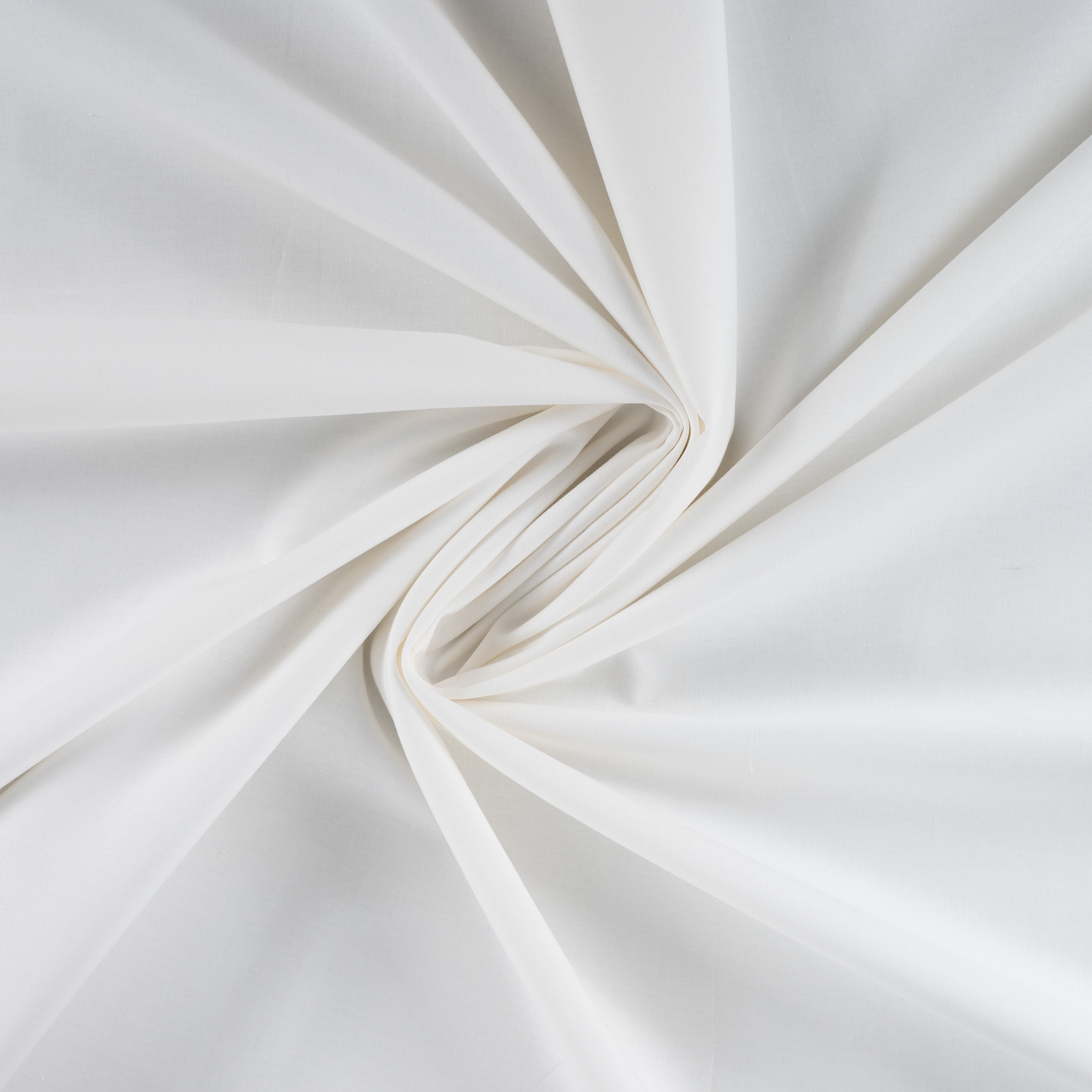 Tissu bio popeline de coton blanc