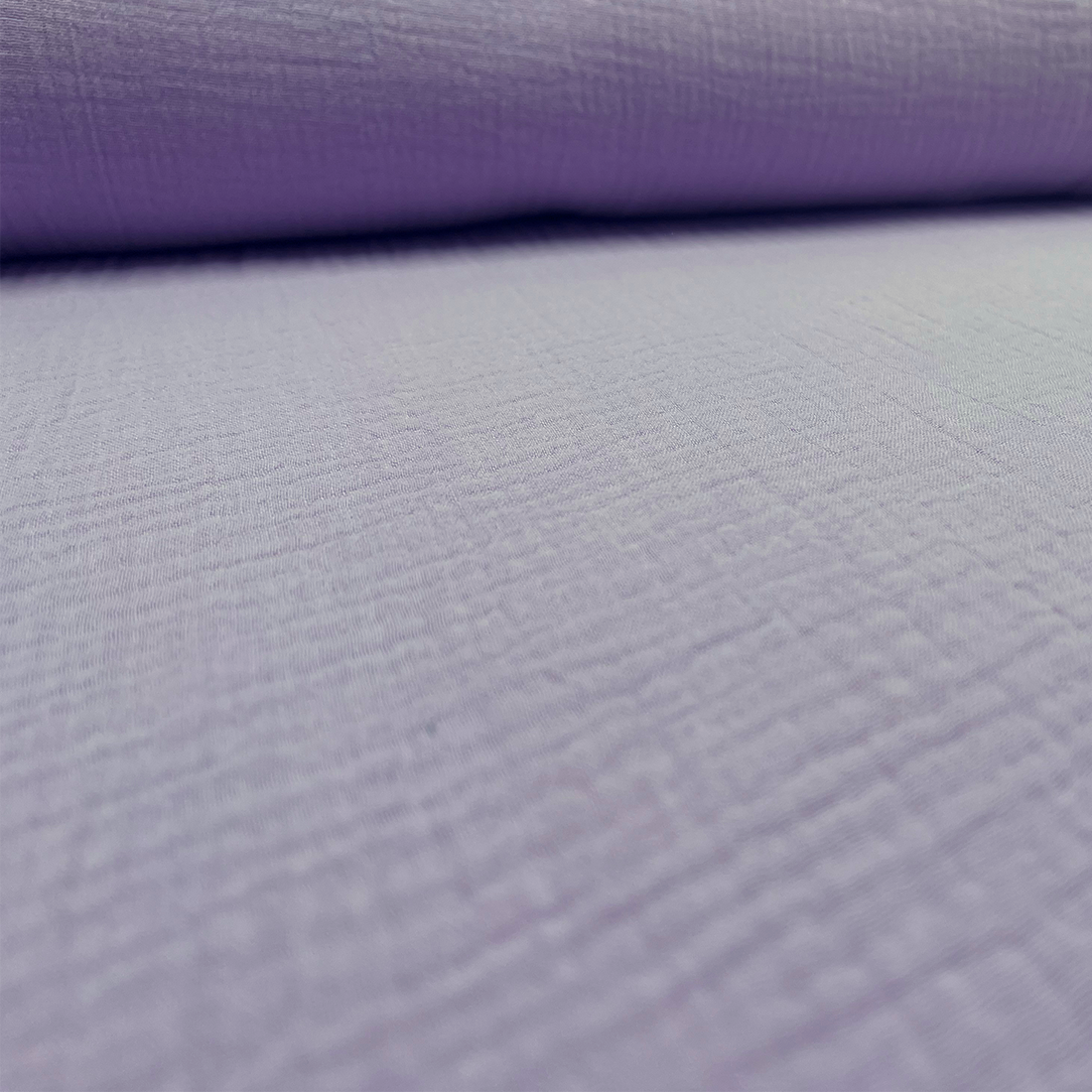 Tissu double gaze lilas – Léger, doux et idéal pour la couture