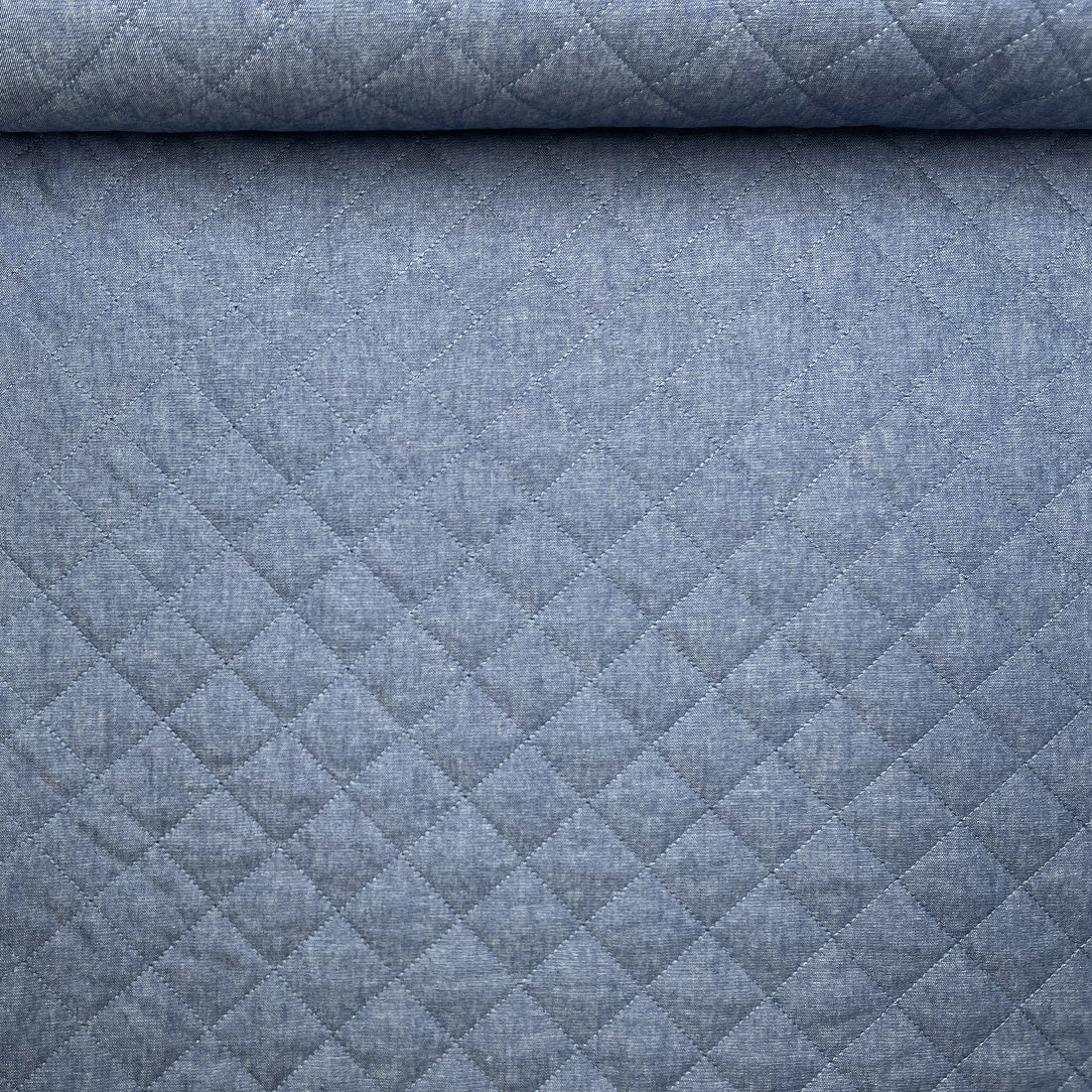 Tissu effet jean matelassé – Idéal vestes et sacs