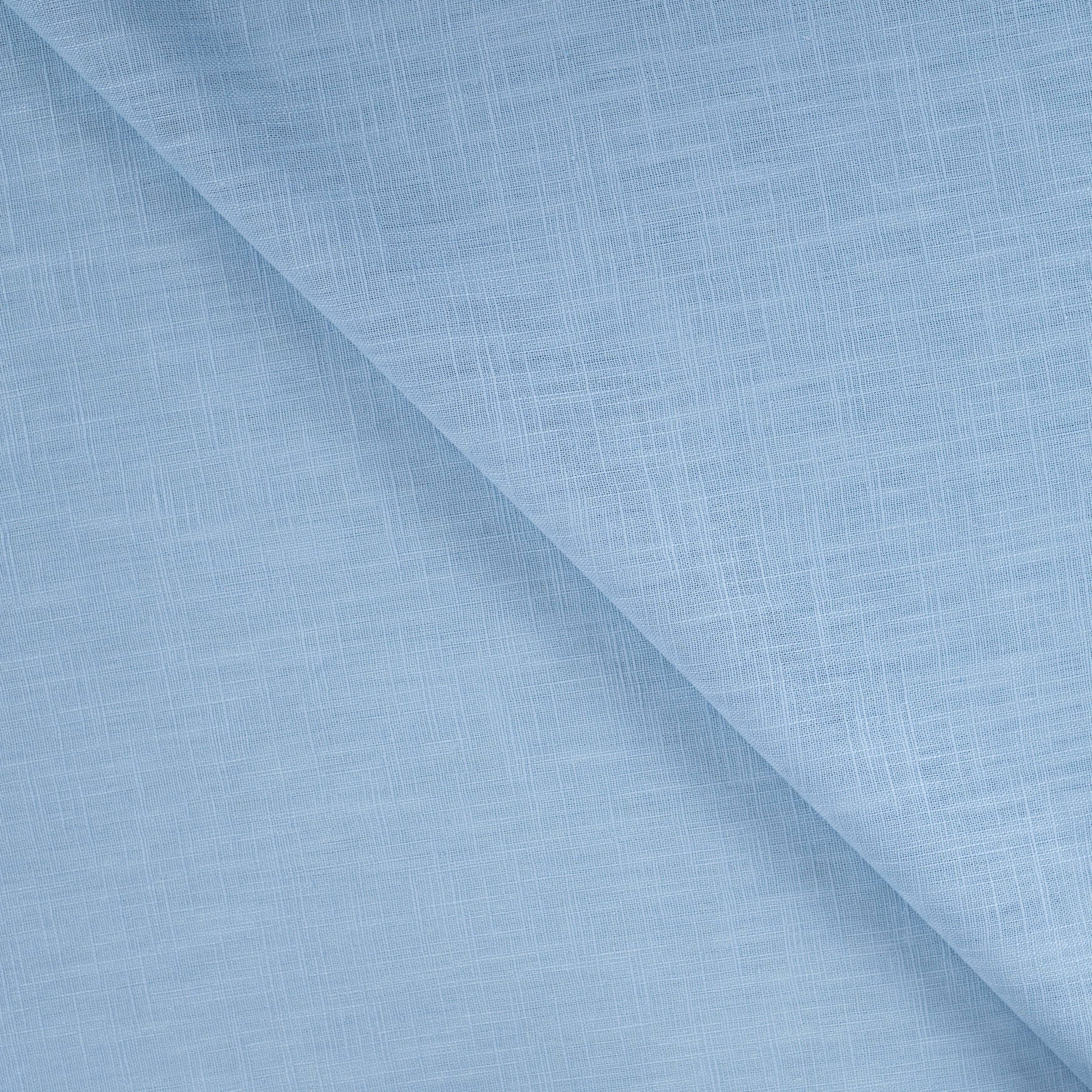 Tissu lin uni bleu clair