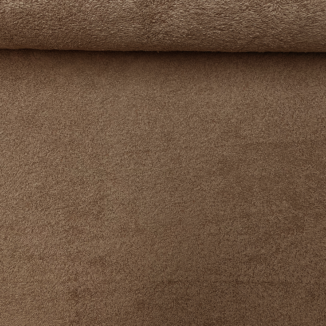 Tissu éponge uni marron – Parfait pour linge de bain et accessoires