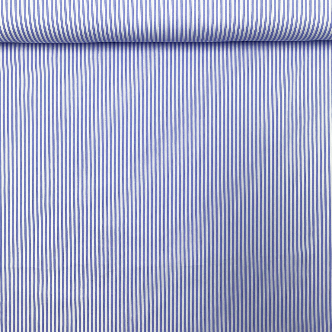 Tissu popeline rayée bleu blanc – Idéal pour couture style marin
